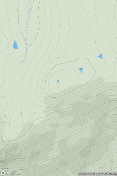 Thumbnail image for Carn Odhar [Applecross to Achnasheen] showing contour plot for surrounding peak